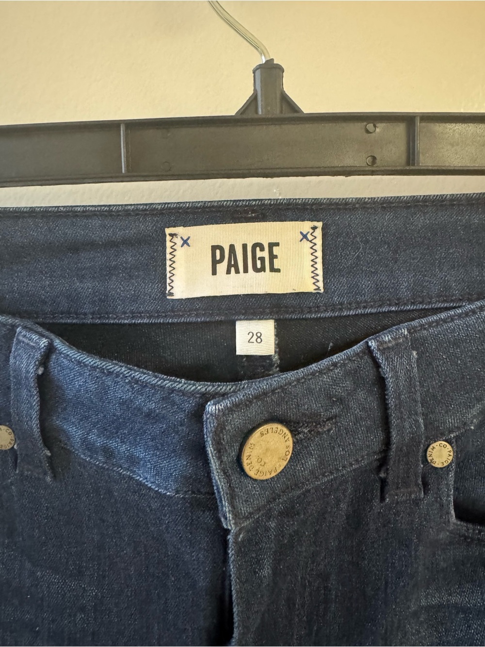 PAIGE Dark Indigo Skinny Jeans